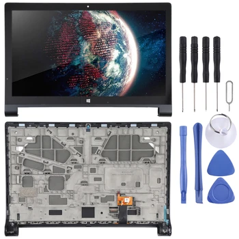 100% Тествани Оригинален Дигитайзер LCD екрана в Пълно Сглобяване с Рамка за Lenovo YOGA Tablet 2 Pro 1371F