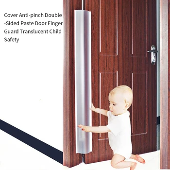 Покритие за защита на пръстите врати, сензор за запушване Двустранен паста полупрозрачна безопасност на децата